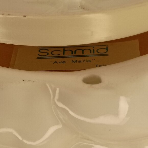 Vintage Schmid Angel Rotating Music Box Plays Ave Maria Wind Up Works 1980's - Picture 9 of 15